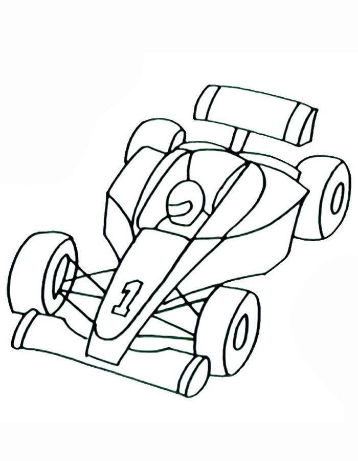 Formula 1  coloring page